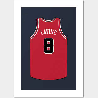 Zach Lavine Chicago Jersey Qiangy Posters and Art